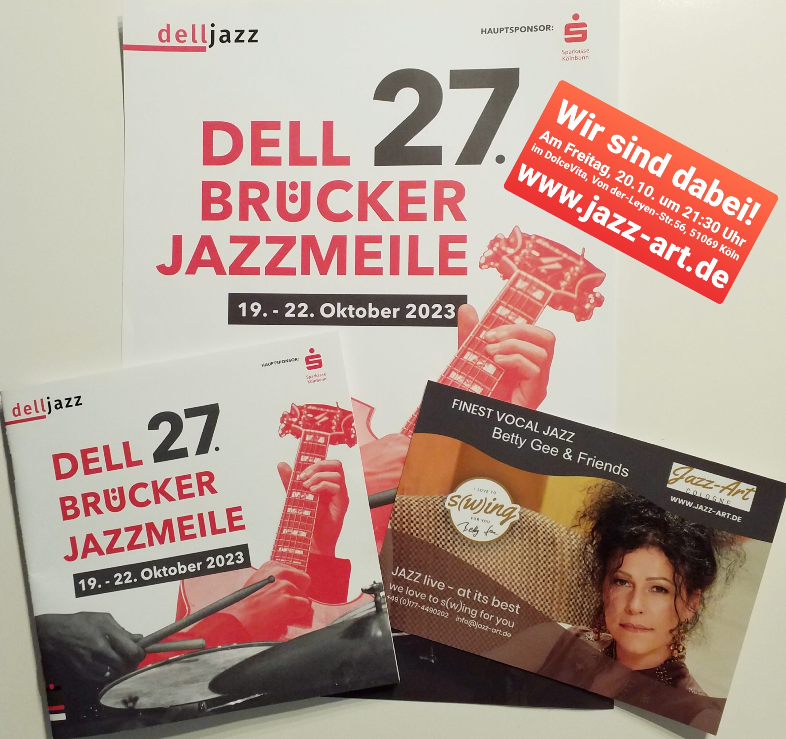 Wir sind dabei! Betty Gee & Friends — 27. Dellbrücker Jazzmeile am 20.10.2023 — Swing, Blues, Bebop, Bossa & Soul